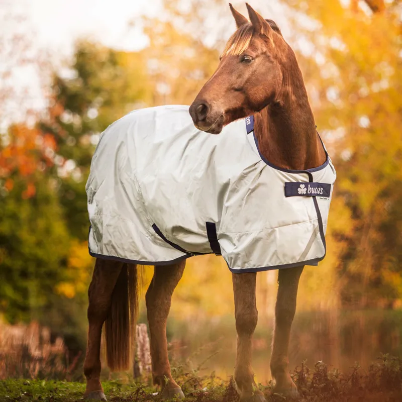 Bucas Power 150g Standard Neck Turnout Rug - Silver-11