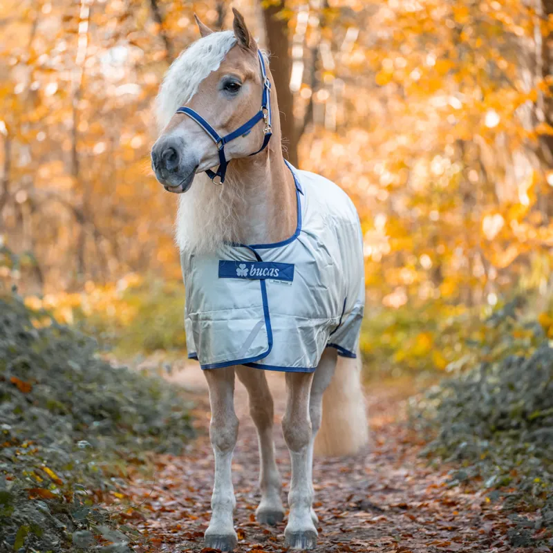 Bucas Power 150g Standard Neck Turnout Rug - Silver-9