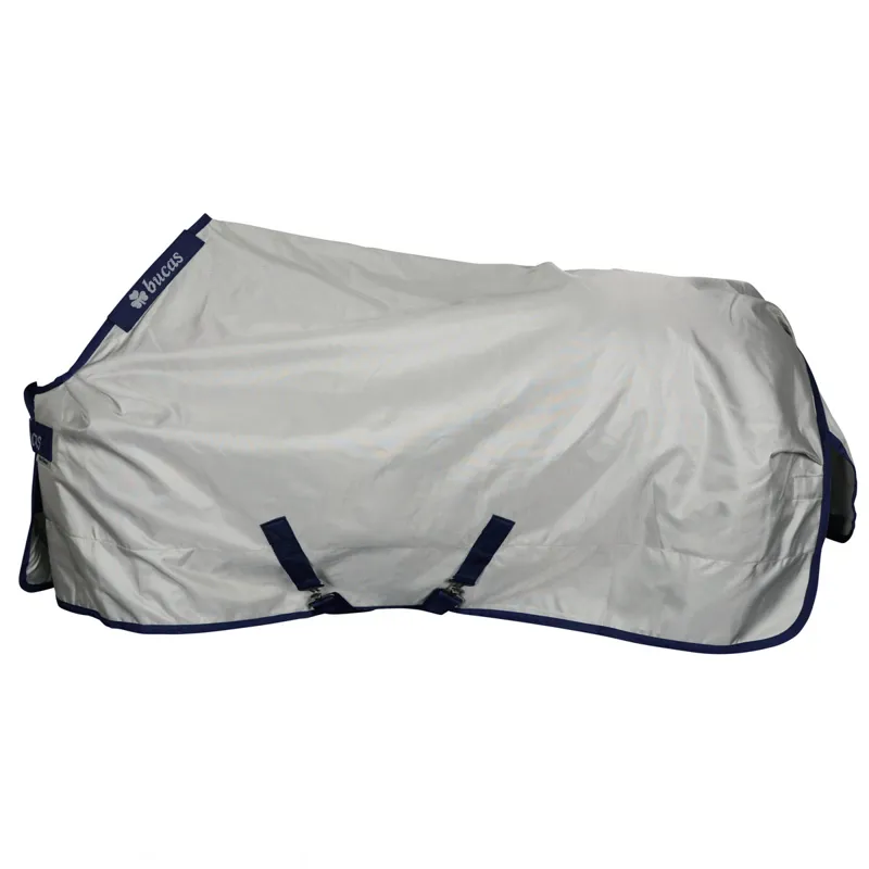 Bucas Power 150g Standard Neck Turnout Rug - Silver-2