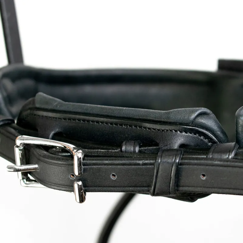 Antares Precision Large Crank Noseband Anatomic Bridle - Black-6