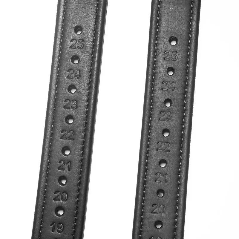 Henry James Precision Calfskin Stirrup Leathers - Black-1