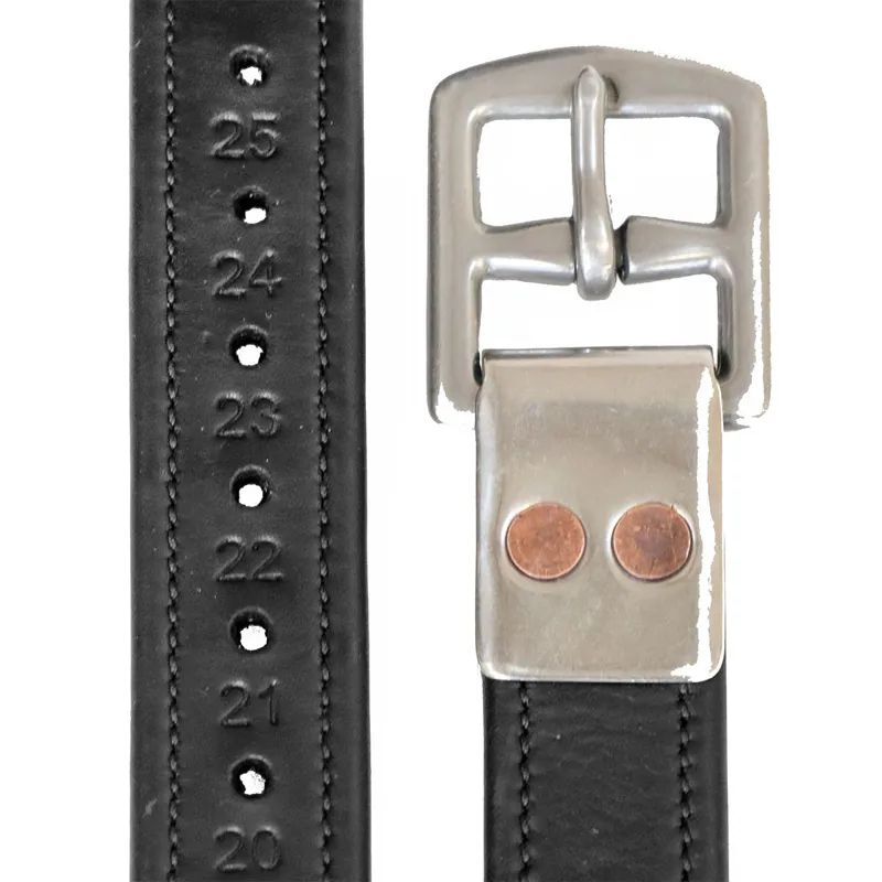 Henry James Precision Calfskin Stirrup Leathers - Black