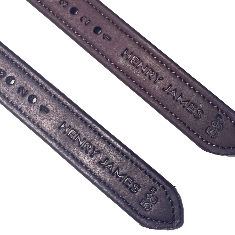 Henry James Precision Calfskin Stirrup Leathers - Havana Brown-1