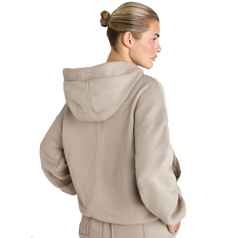 Aztec Diamond Premium Full Zip Womens Hoodie - Nude-8