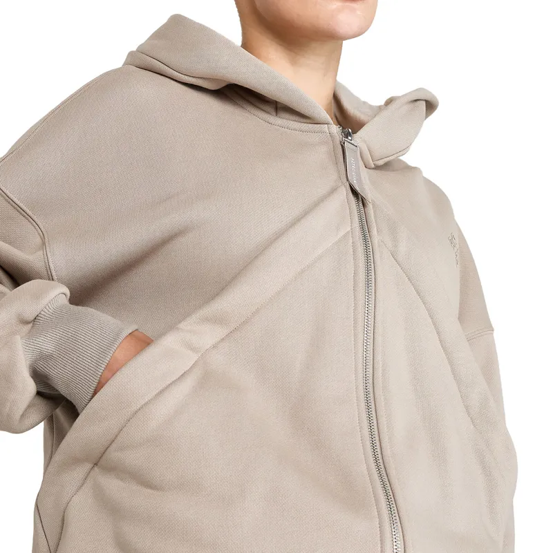 Aztec Diamond Premium Full Zip Womens Hoodie - Nude-6