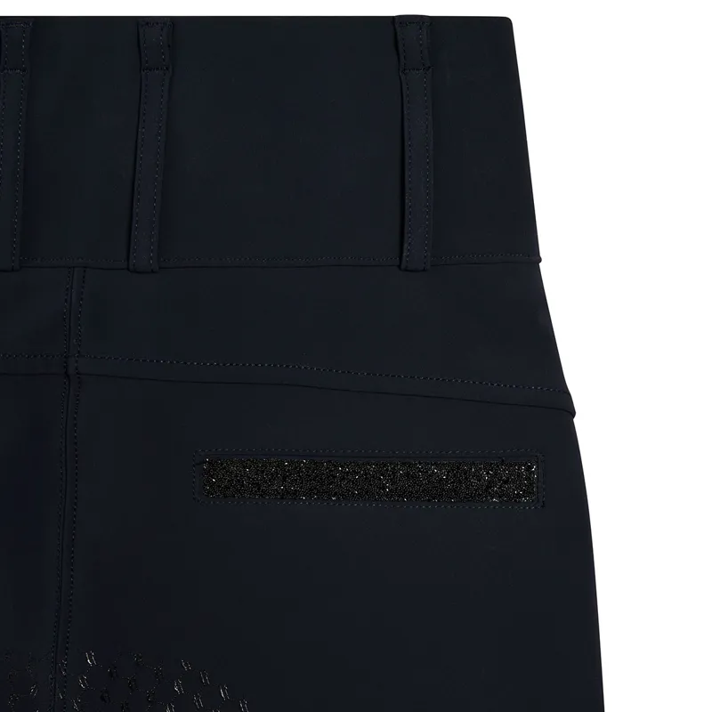 Holland Cooper Premium High Rise Full Grip Womens Breeches - Ink Navy-10
