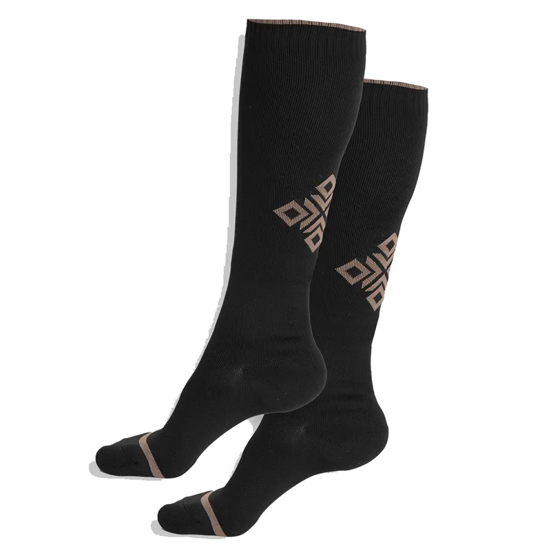 Aztec Diamond Premium Tall Riding Socks 2 Pack - Nude