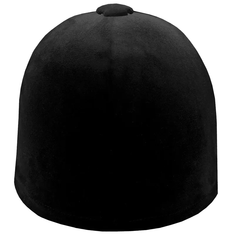 Equetech Premium Velvet Junior Hat Silk - Black-1