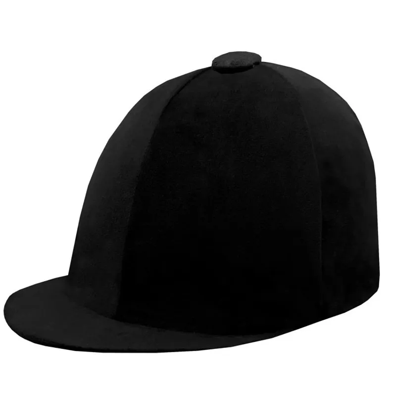 Equetech Premium Velvet Show Hat Silk - Black