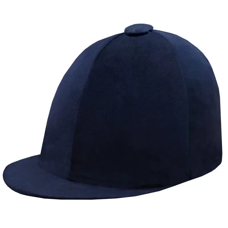Equetech Premium Velvet Show Hat Silk - Navy