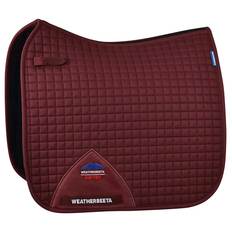 Weatherbeeta Prime Air-Tech Dressage Saddlecloth - Burgundy