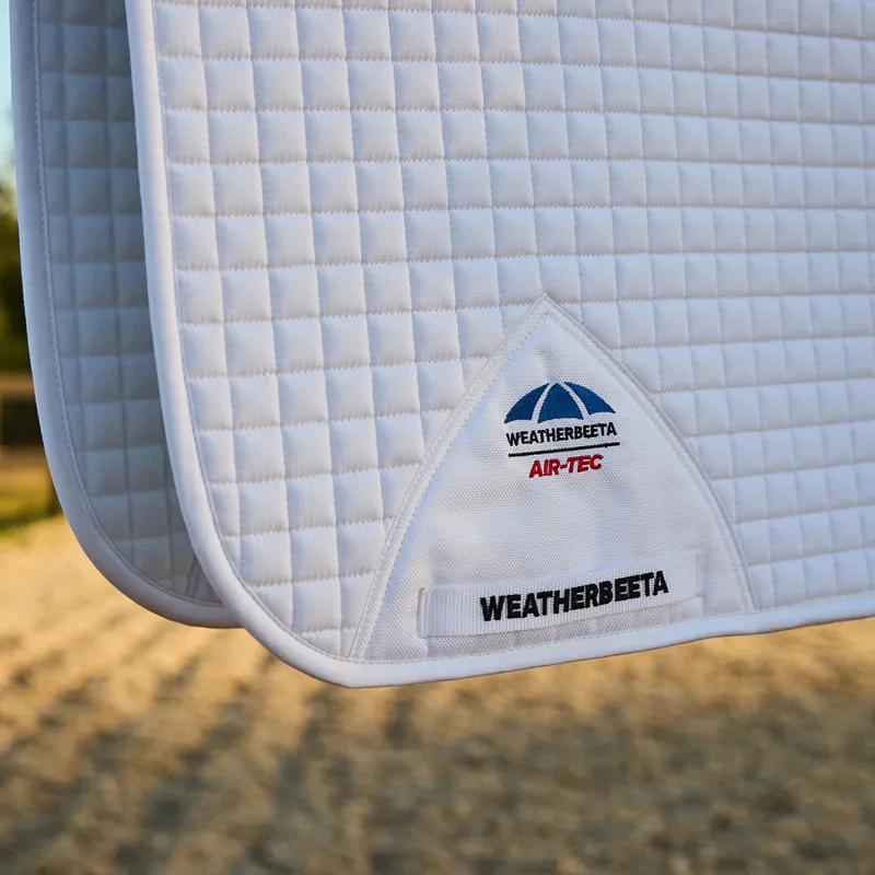 Weatherbeeta Prime Air-Tech Dressage Saddlecloth - White-9