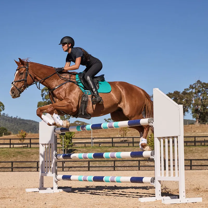 Weatherbeeta Prime Air-Tech Jump Saddlecloth - Dark Turquoise-1