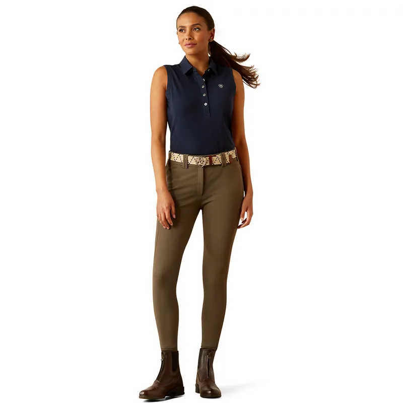 Ariat Prix 3.0 Ladies Sleeveless Polo Shirt - Navy-2