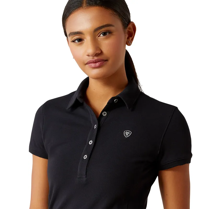 Ariat Prix 3.0 Ladies Polo Shirt - Black-2