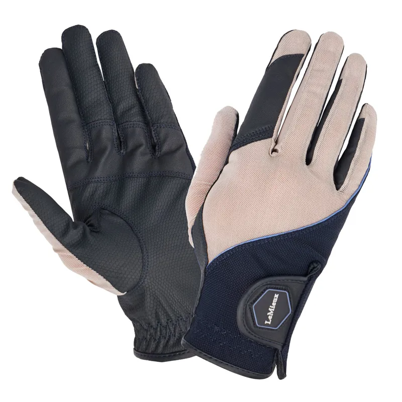 LeMieux x This Esme ProMesh Adults Riding Gloves - Navy