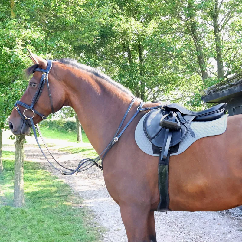 Hy Equestrian Pro Reaction Close Contact Saddlecloth - Grey-2