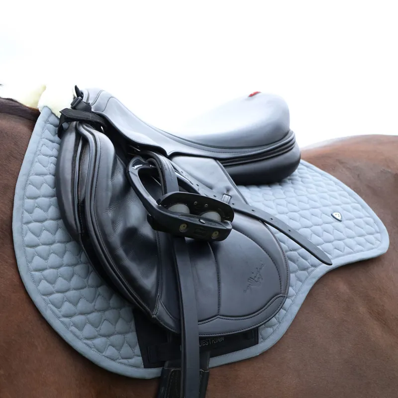 Hy Equestrian Pro Reaction Close Contact Saddlecloth - Grey-4