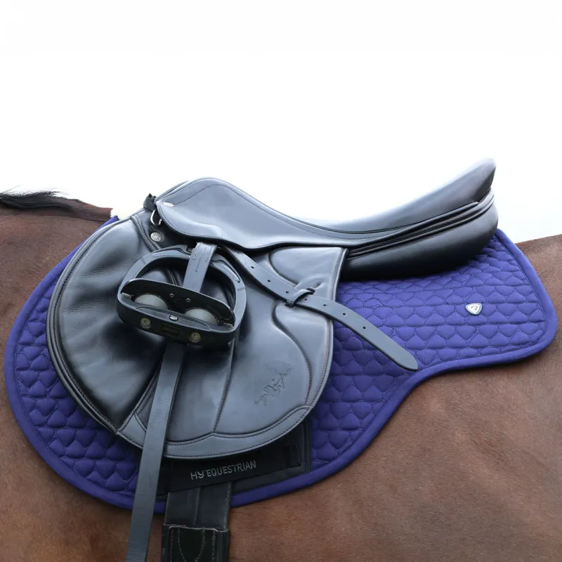 Hy Equestrian Pro Reaction Close Contact Saddlecloth - Navy-1