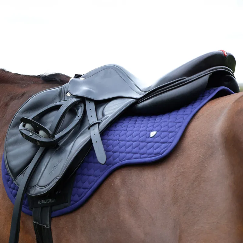 Hy Equestrian Pro Reaction Close Contact Saddlecloth - Navy-2