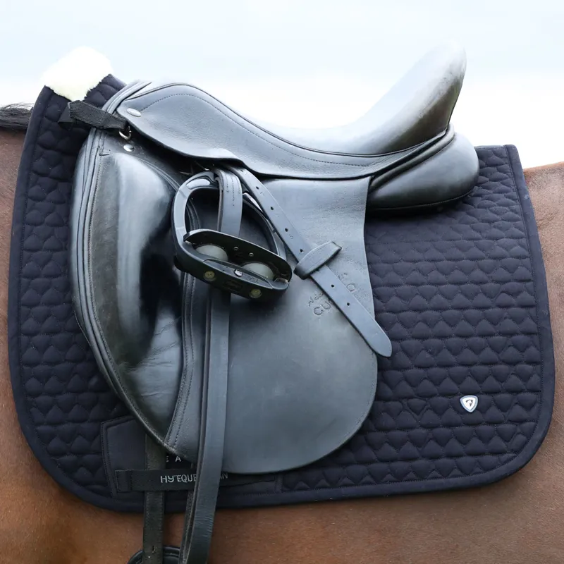 Hy Equestrian Pro Reaction Dressage Saddlecloth - Black-3