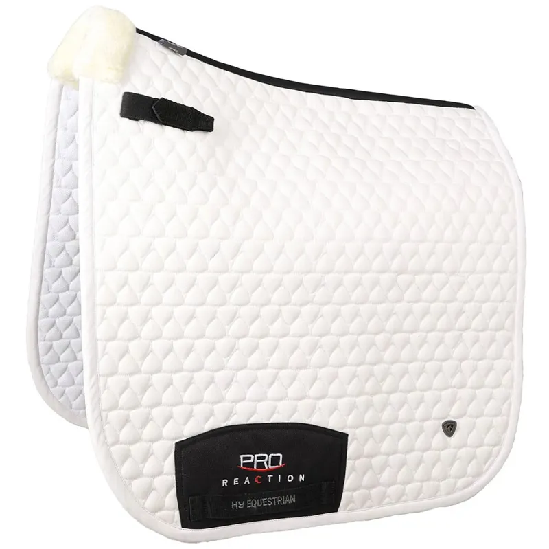 Hy Equestrian Pro Reaction Dressage Saddlecloth - White