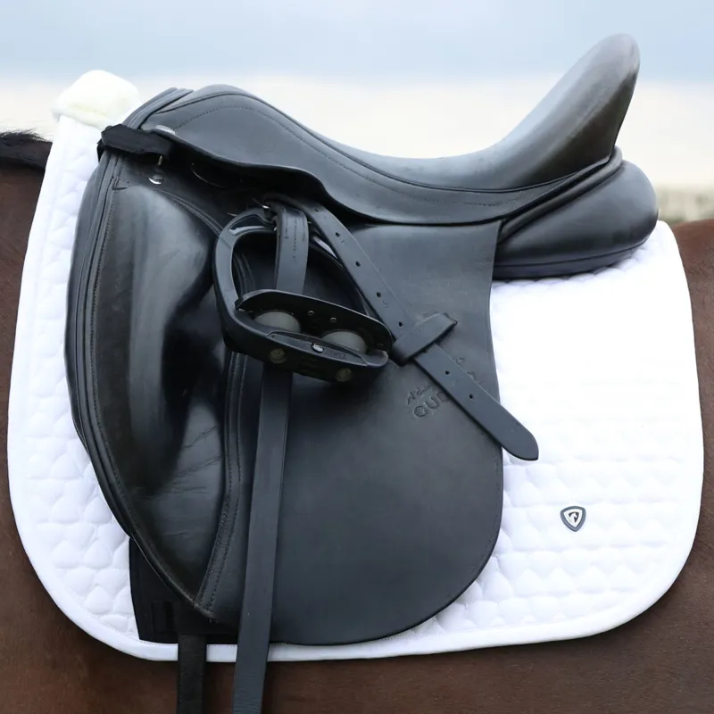 Hy Equestrian Pro Reaction Dressage Saddlecloth - White-1