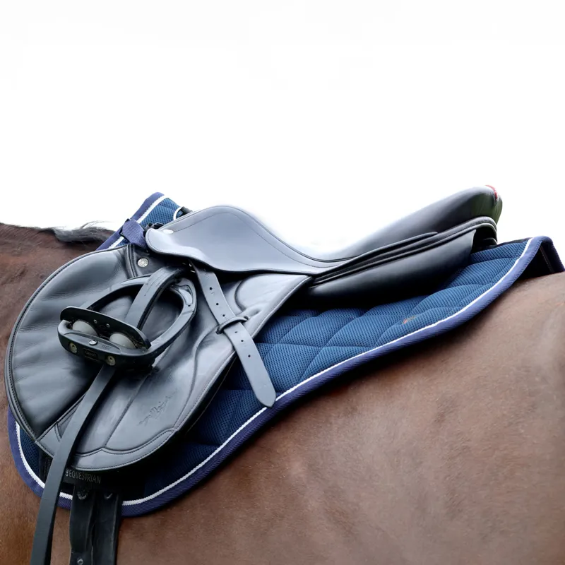 Hy Equestrian Pro Reaction 3D Mesh Saddlecloth - Navy-1