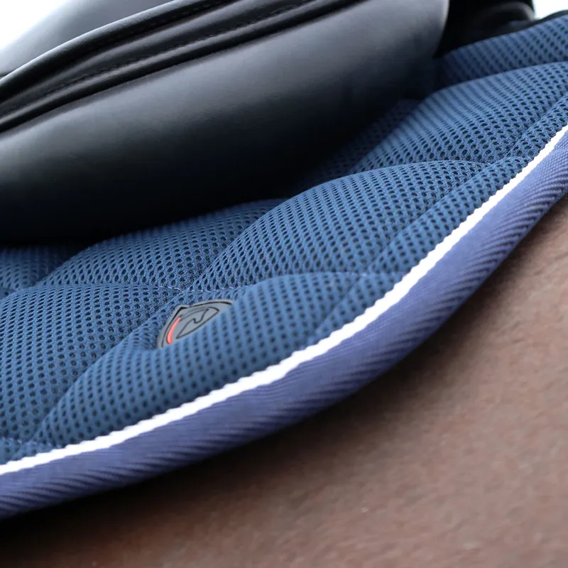 Hy Equestrian Pro Reaction 3D Mesh Saddlecloth - Navy-2