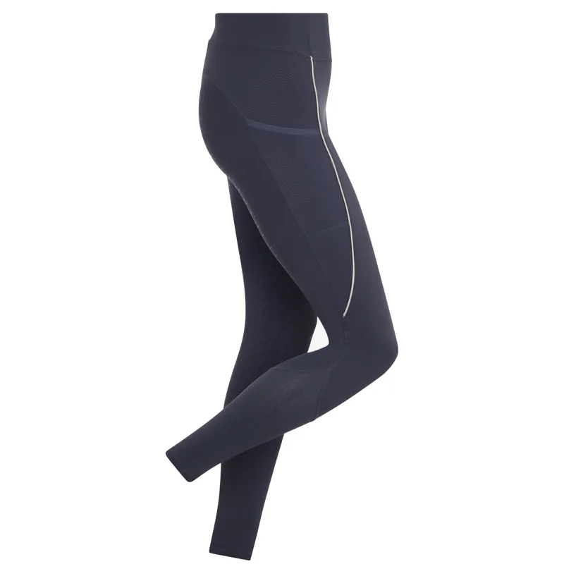 LeMieux x This Esme Pull On Ladies Full Grip Breeches - Dusk Blue-1