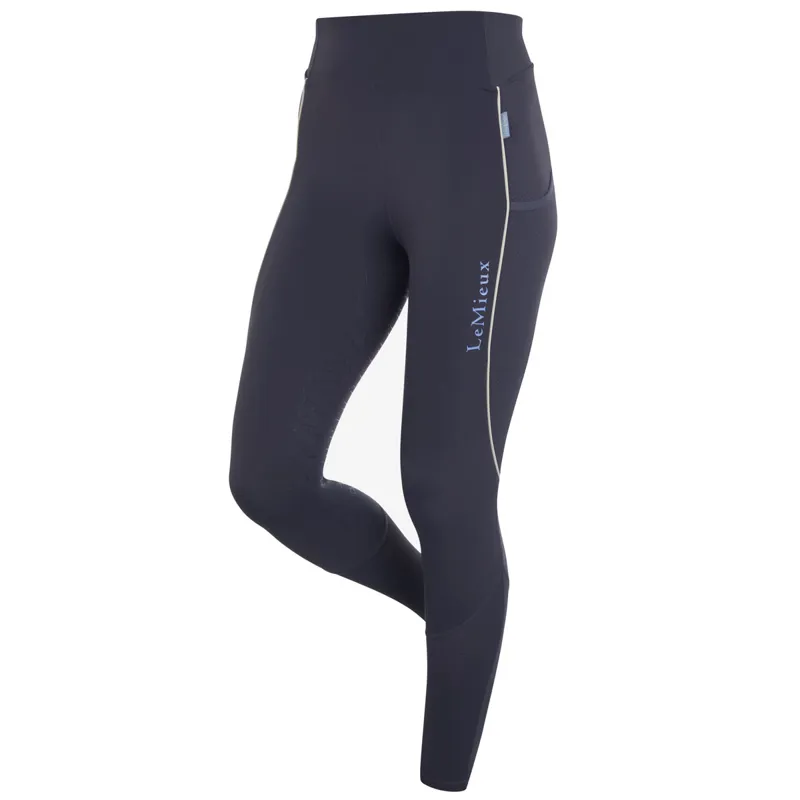 LeMieux x This Esme Pull On Riding Tights Breeches Dusk Blue