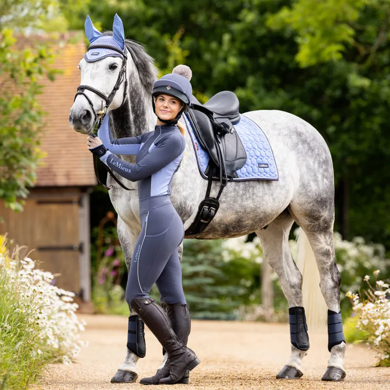 LeMieux x This Esme Pull On Ladies Full Grip Breeches - Dusk Blue-5
