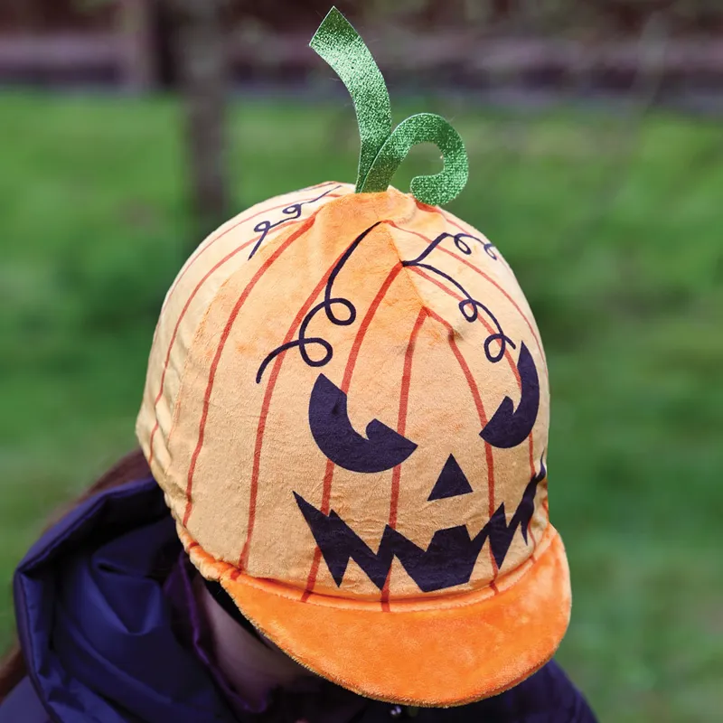 Equetech Pumpkin Hat Silk - Orange-1