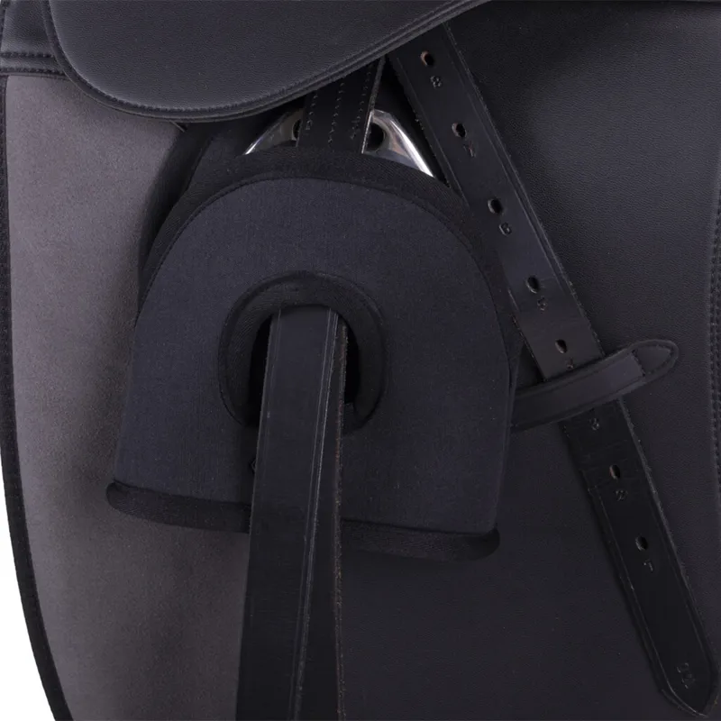 QHP Neoprene Stirrup Covers - Black -2