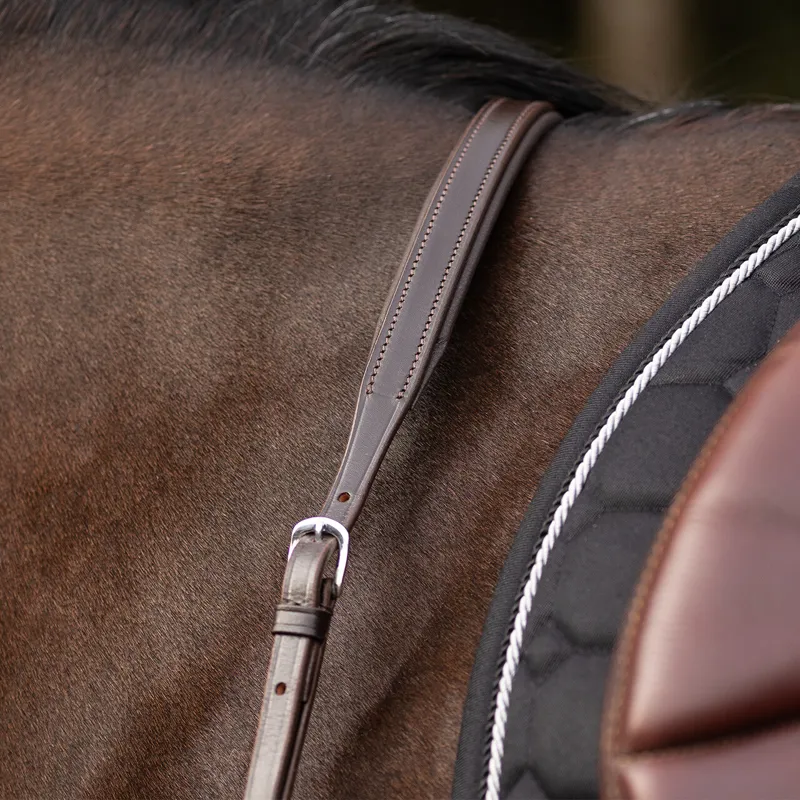 QHP Breastplate with Long Bridge - Brown-3