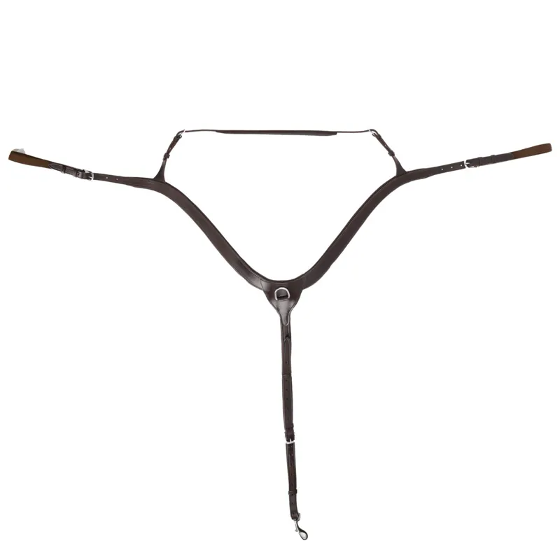 QHP Breastplate with Long Bridge - Brown