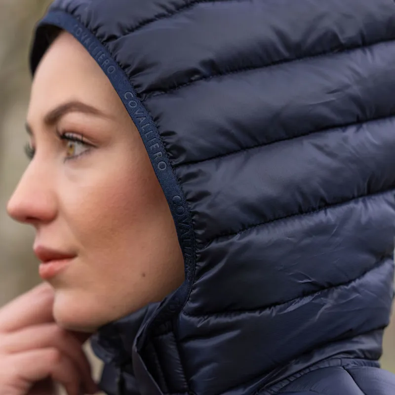 Covalliero Womens Quilted Jacket - Dark Navy-7