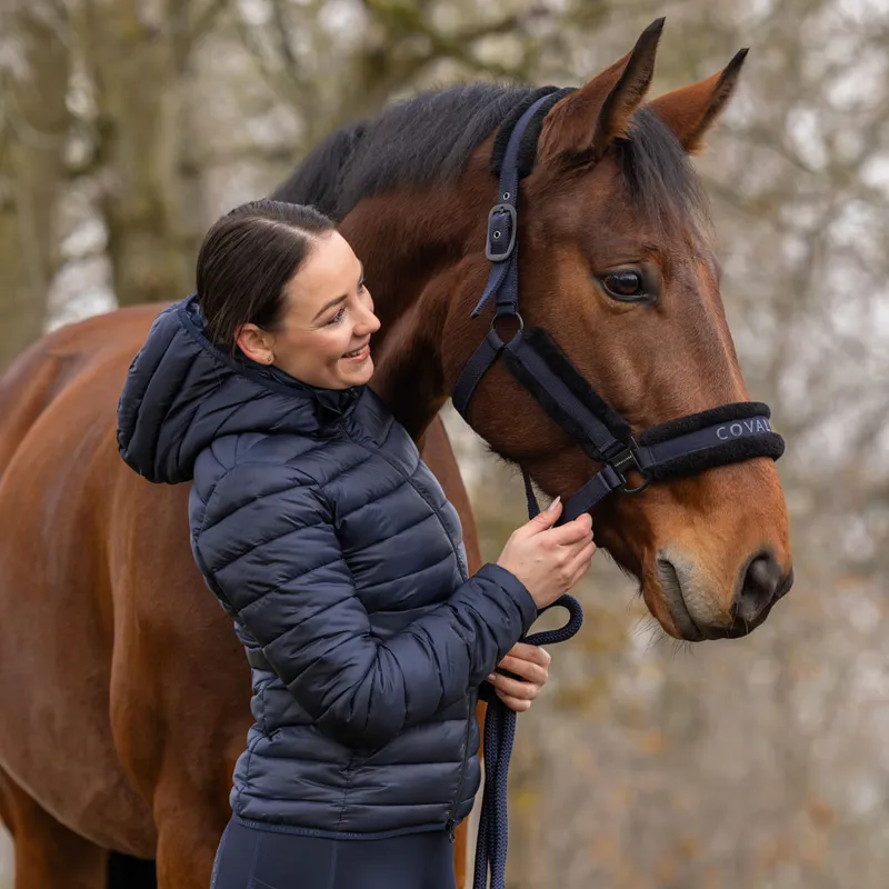 Covalliero Womens Quilted Jacket - Dark Navy-6