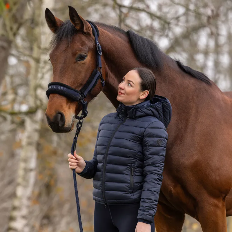 Covalliero Womens Quilted Jacket - Dark Navy-2