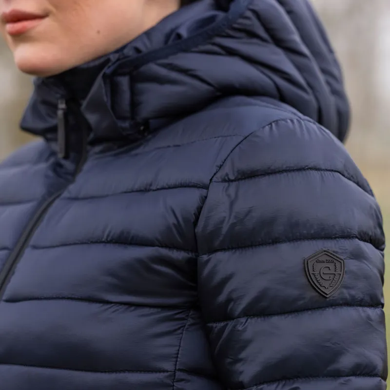 Covalliero Womens Quilted Jacket - Dark Navy-4
