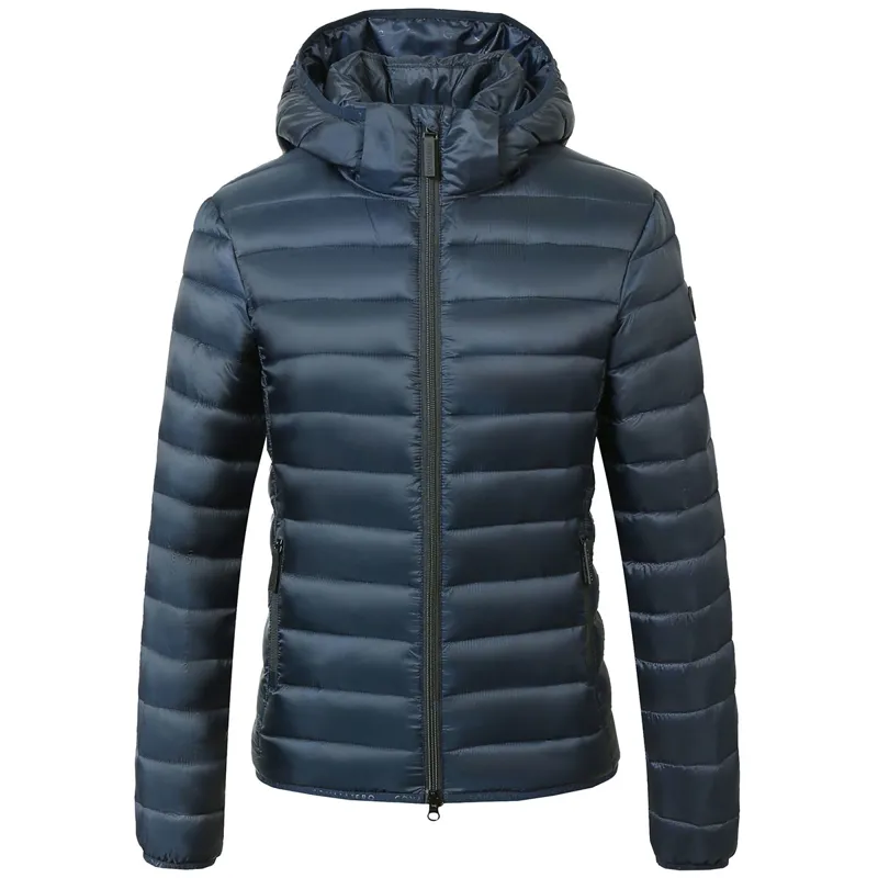 Covalliero Womens Quilted Jacket - Dark Navy-1