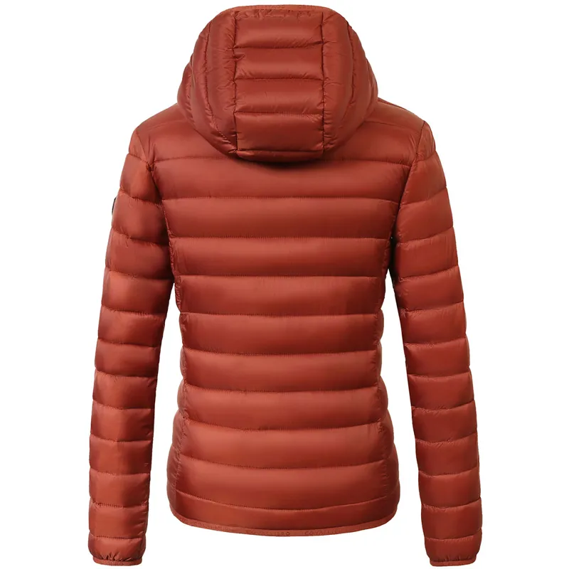Covalliero Womens Quilted Jacket - Rust-1