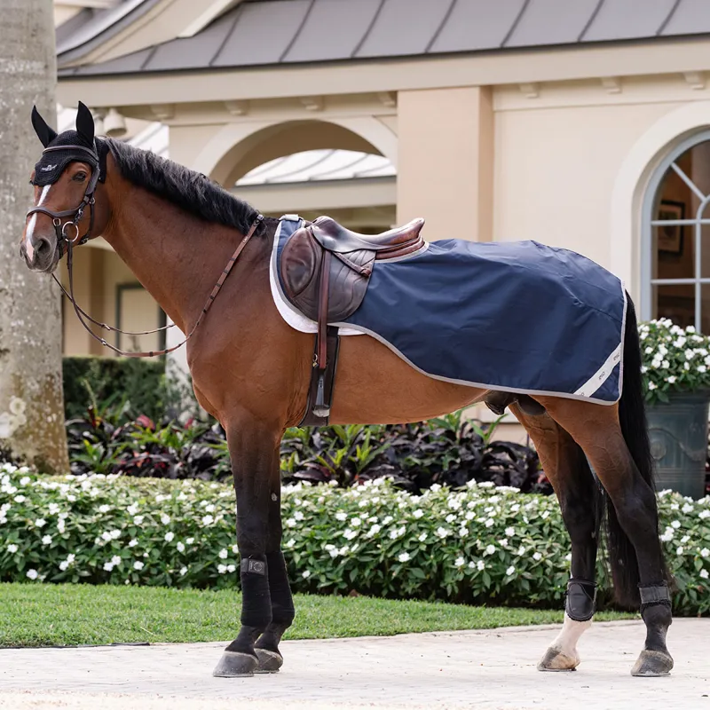 Amigo Ripstop Waterproof Exercise Sheet - Navy/Titanium Grey