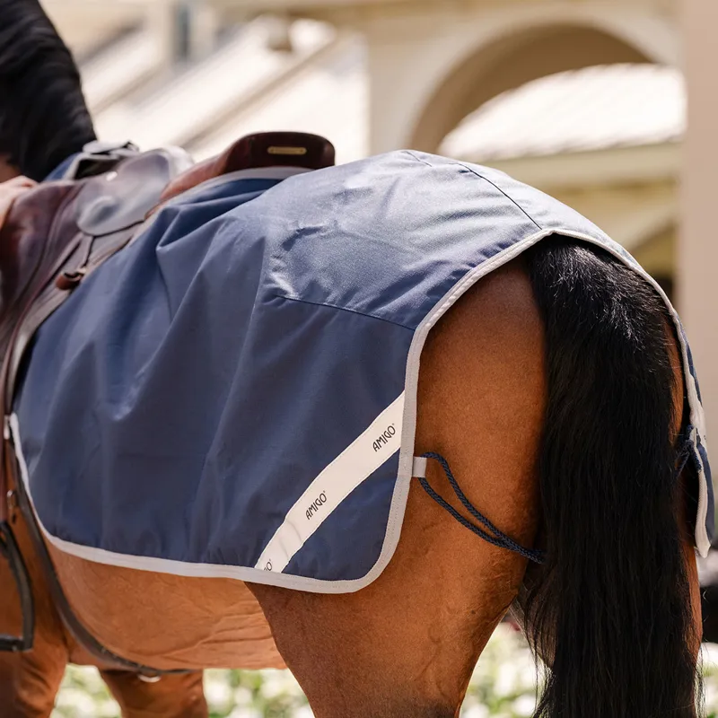 Amigo Ripstop Waterproof Exercise Sheet - Navy/Titanium Grey-1