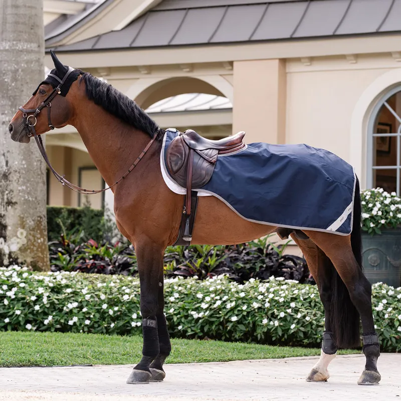 Amigo Ripstop Waterproof Exercise Sheet - Navy/Titanium Grey-8