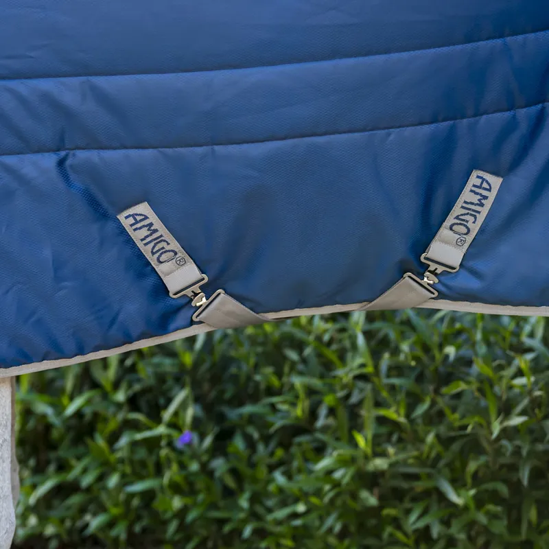 Amigo Ripstop Insulator Pony 100g Stable Rug - Navy/Titanium Grey-5