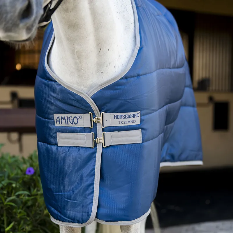 Amigo Ripstop Insulator Pony 100g Stable Rug - Navy/Titanium Grey-4
