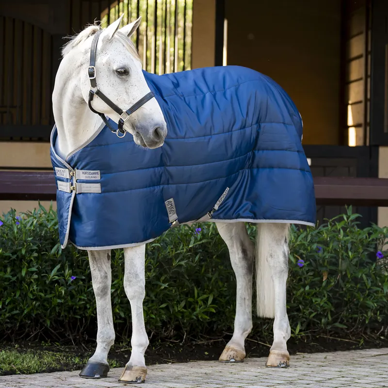 Amigo Ripstop Insulator Pony 100g Stable Rug - Navy/Titanium Grey-2