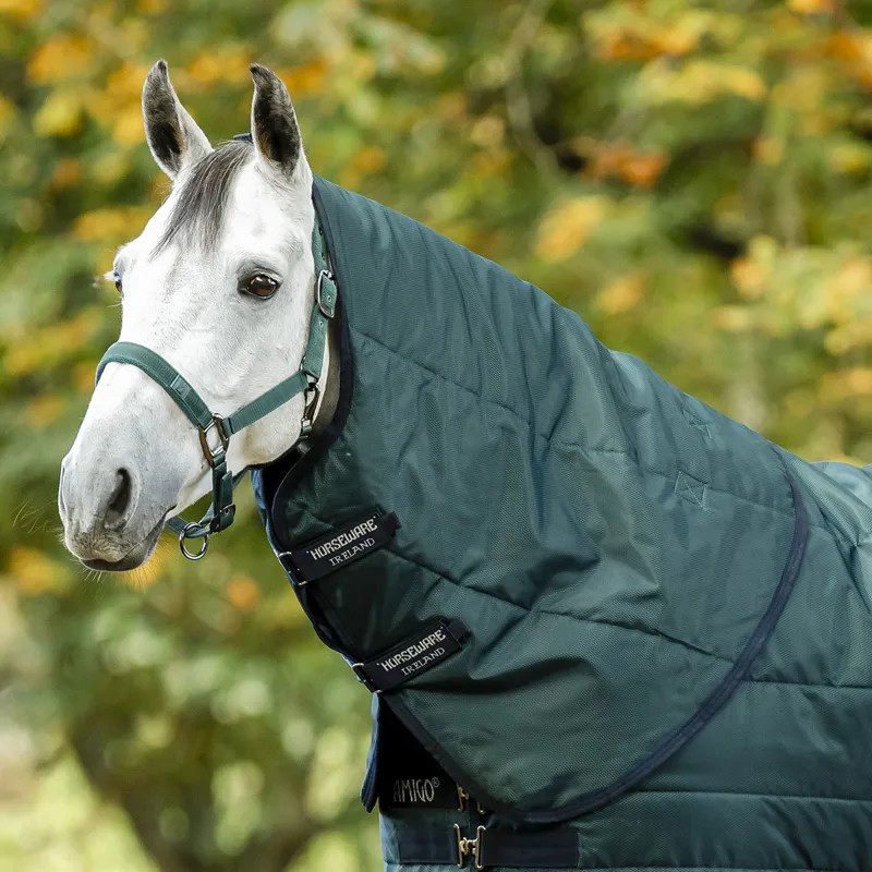 Amigo Ripstop Insulator 100g Stable Hood - Dynasty Green/Navy