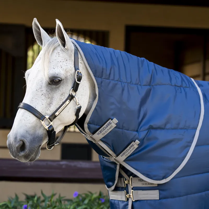 Amigo Ripstop Insulator 100g Stable Hood - Navy/Titanium Grey